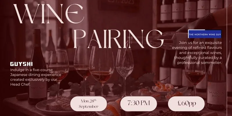The Guyshi Tasting Journey - 5 Courses · 5 Wines · 1 Night at Guyshi Bar & Restaurant
