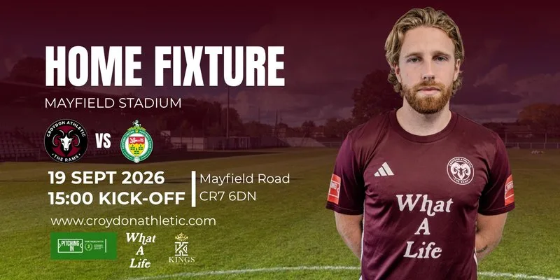 Croydon Athletic vs Ashford United at Mayfield stadium
