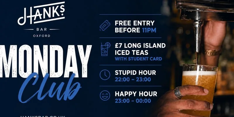 MONDAY CLUB at Hanks Bar