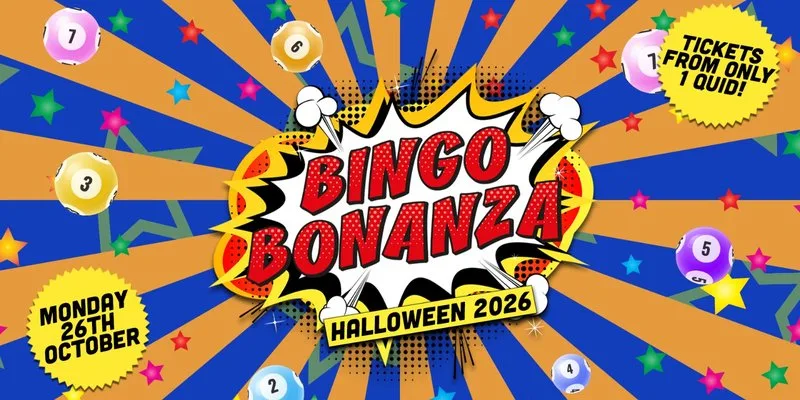 BINGO BONANZA 💀🧟‍♂️ HALLOWEEN EDITION! 🧟‍♂️💀  ONE OF THE BIGGEST STUDENT EVENTS OF THE YEAR - WIN PRIZES AND DILDOS. WOOPS!!! ☠️
