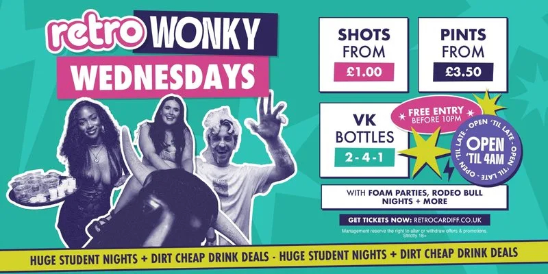 WONKY WEDNESDAYS at Retro Cardiff