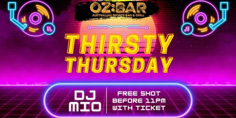 THIRSTY Thursdays | Mio (UK) | OZ:BAR