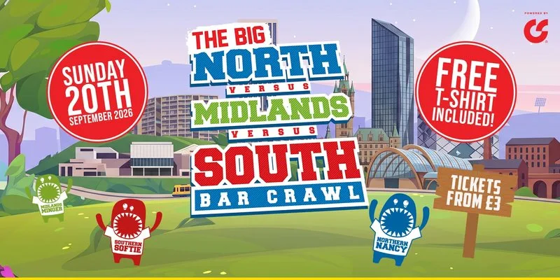 North vs. Midlands vs. South – Sheffield Freshers Bar Crawl