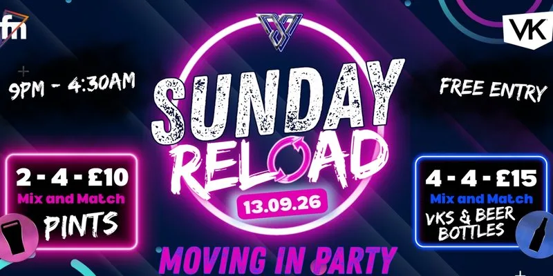 RELOAD MOVING IN PARTY at The Vaults, Exeter