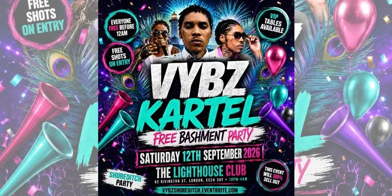 VYBZ Kartel - Free Bashment Party - Everyone Free Before 12AM