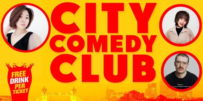 THU 13 AUG 7:30PM: (Includes free drink) at City Comedy Club