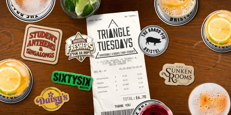 Bristol Freshers - Triangle Tuesdays : 3 Venues - 1 Ticket