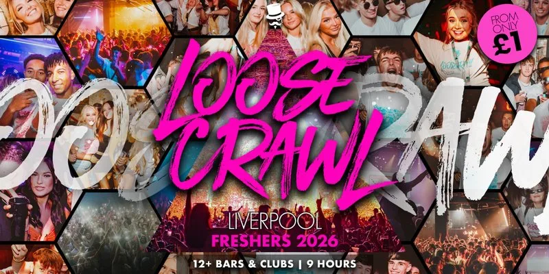 🏃🏽♀️ LOOSECRAWL LIVERPOOL - FRESHERS BAR CRAWL 🏃♂️ UK'S BIGGEST STUDENT BAR CRAWL FOR 9 YEARS — 12 BARS & CLUBS OVER 9 HOURS | 20th SEPT