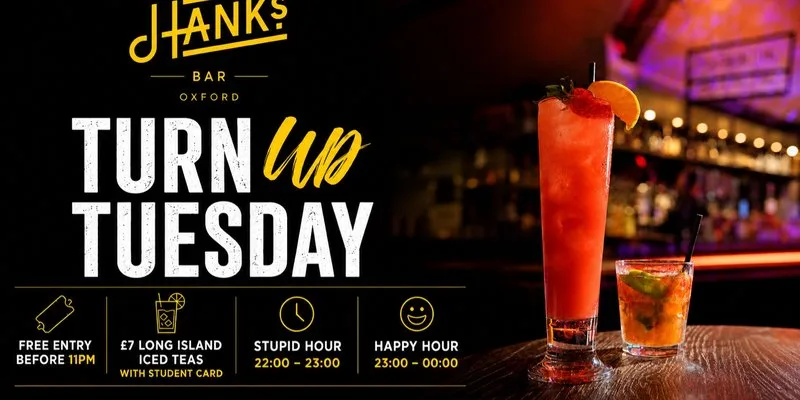 Turn Up Tuesdays at Hanks Bar