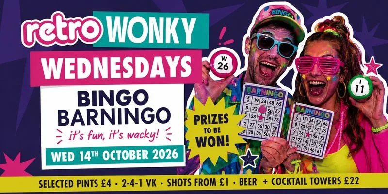 Freshers 2026 - Bingo Barningo at Retro Cardiff