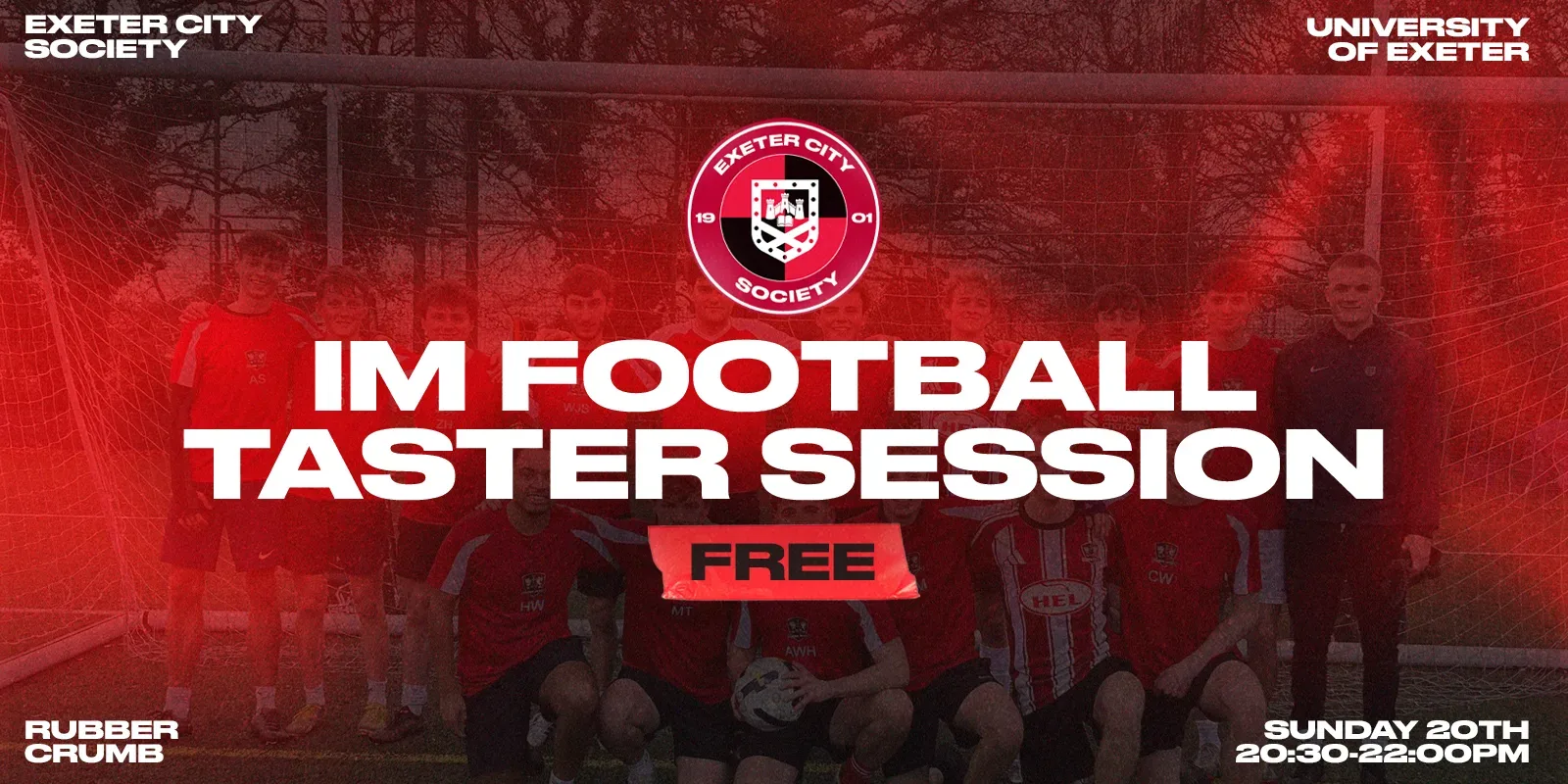 ECS Intramural Football Taster at 3G Rubber Crumb Pitch, University of Exeter Sports Park
