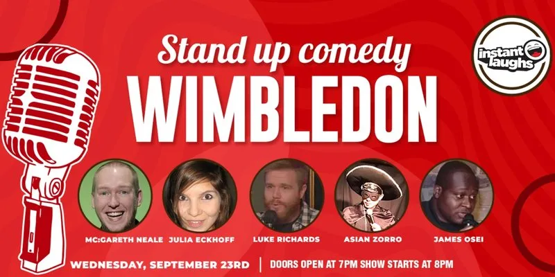 Stand up comedy in Wimbledon at wimbledon library
