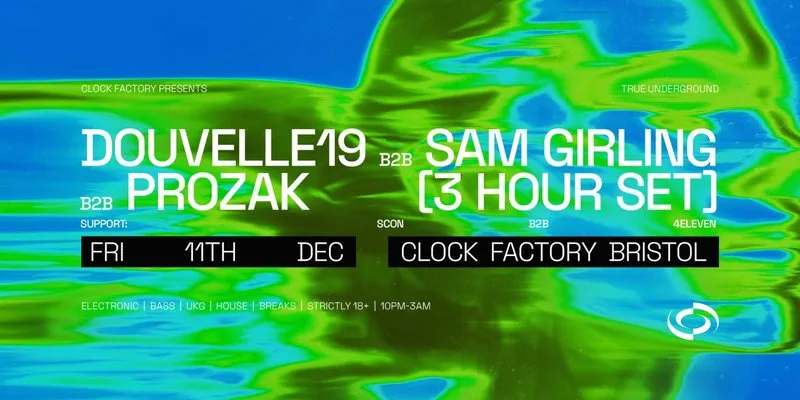 Clock Factory Presents: Douvelle19 B2B Sam Girling B2B Prozak [3 Hour Set]