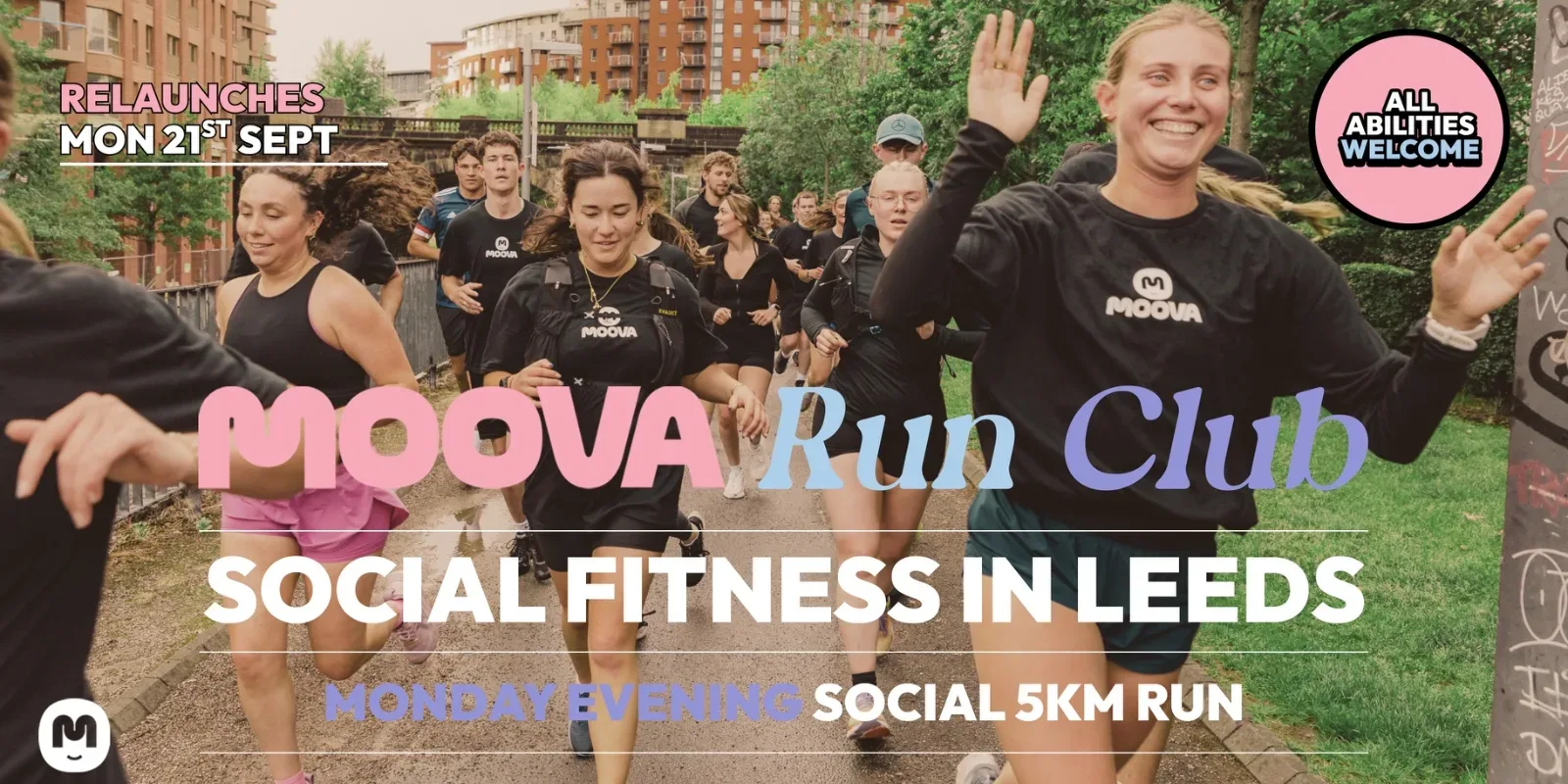 MOOVA MONDAYS - Evening Social 5km Run - Restarts Mon 21st Sept at Leeds