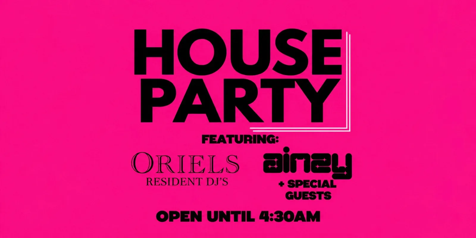 Oriels House Party with Sunset Social - FREE TICKETS - at Oriels Exeter