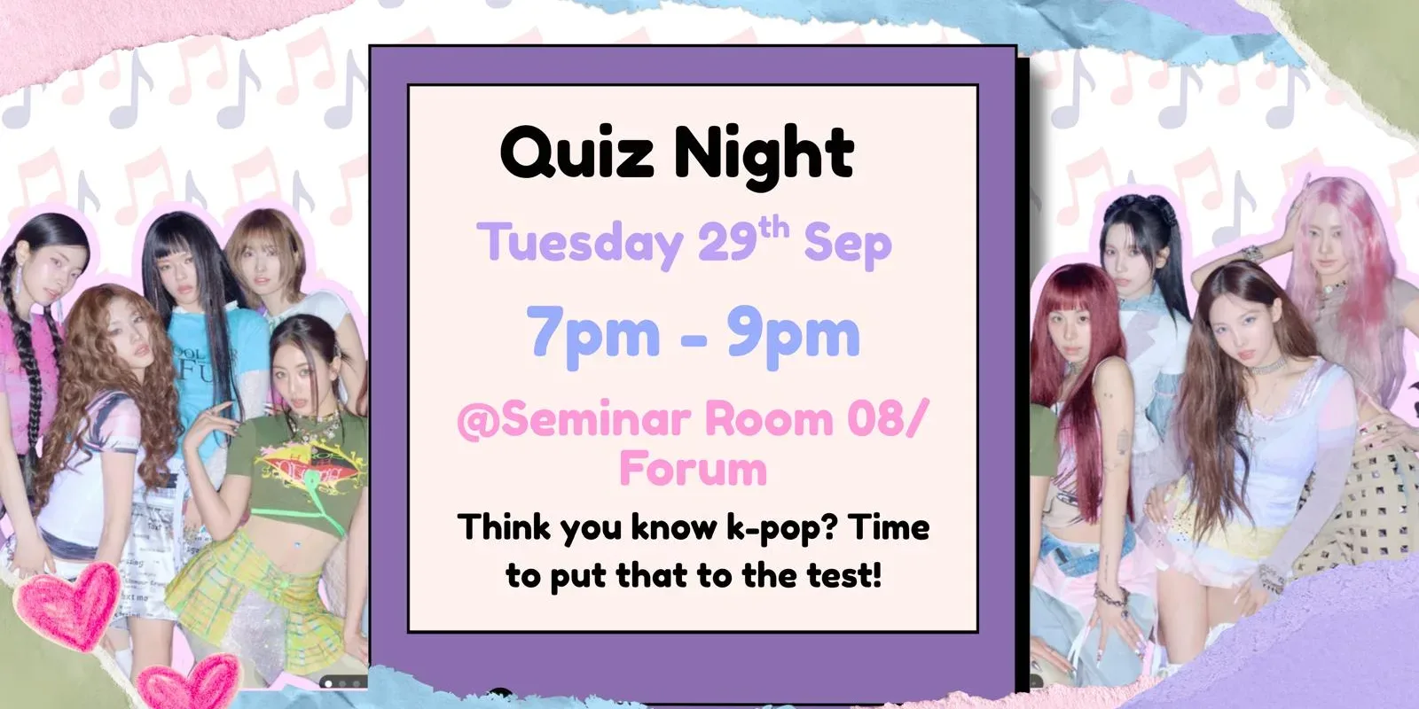 Kpop Quiz Night! at Forum Seminar Room 08