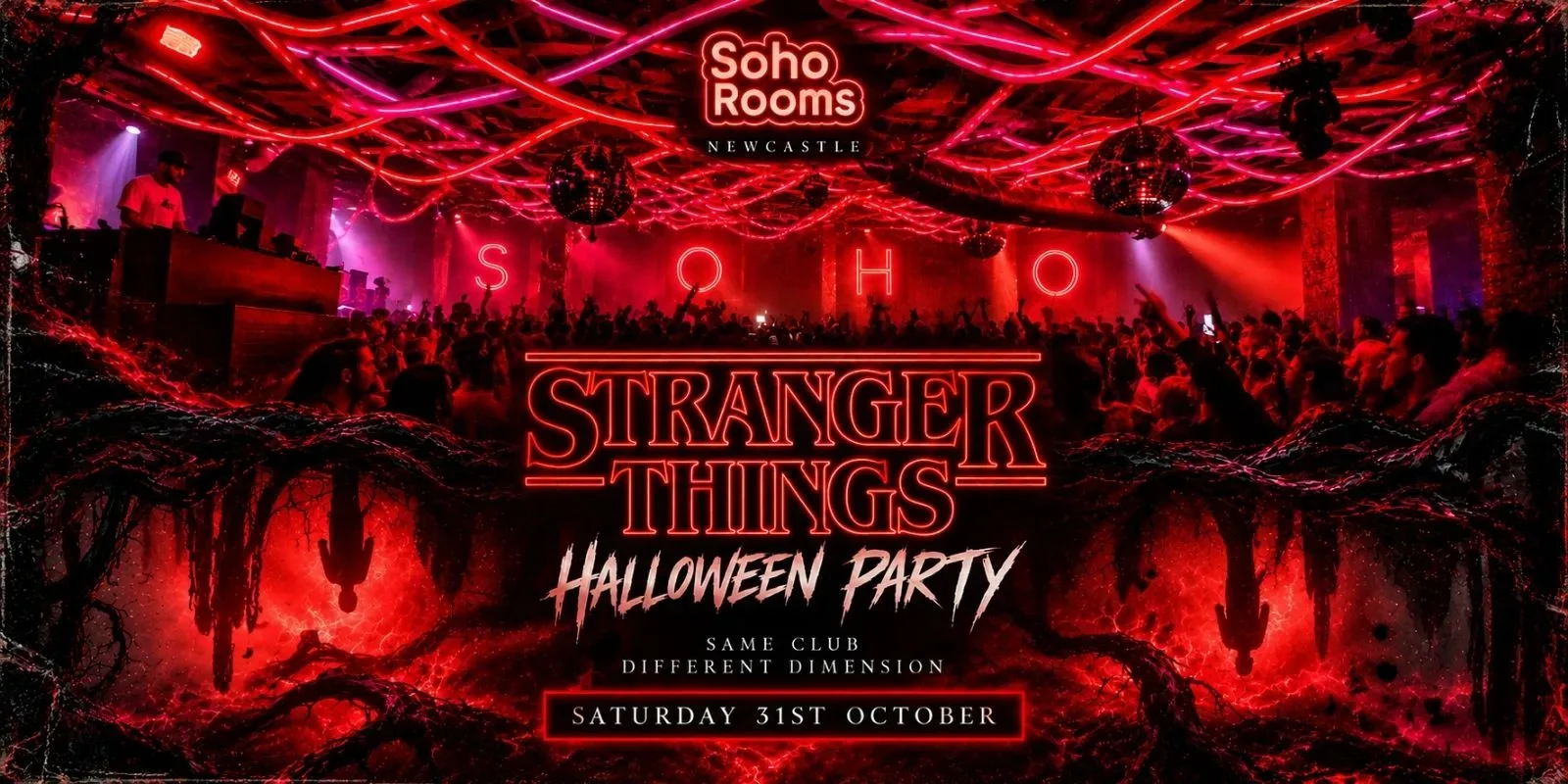 Stranger Things | Halloween | Soho Rooms Newcastle | 31st October