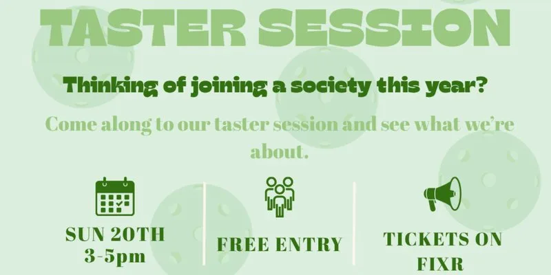 Taster Session 4-5pm