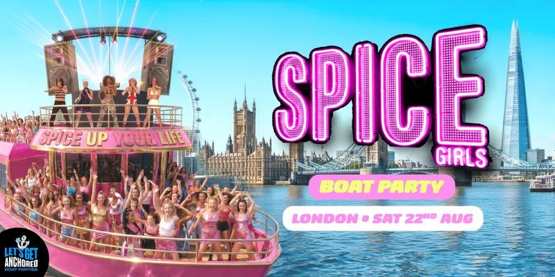 Spice Girls Boat Party London at Blackfriars Pier, Victoria Embankment