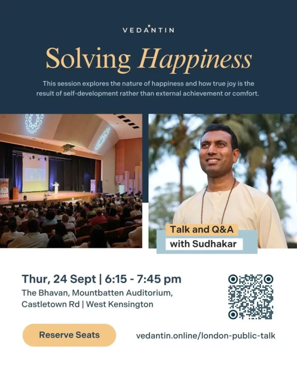 SOLVING HAPPINESS at The Bhavan, Mountbatten Auditorium 4A Castletown Road London