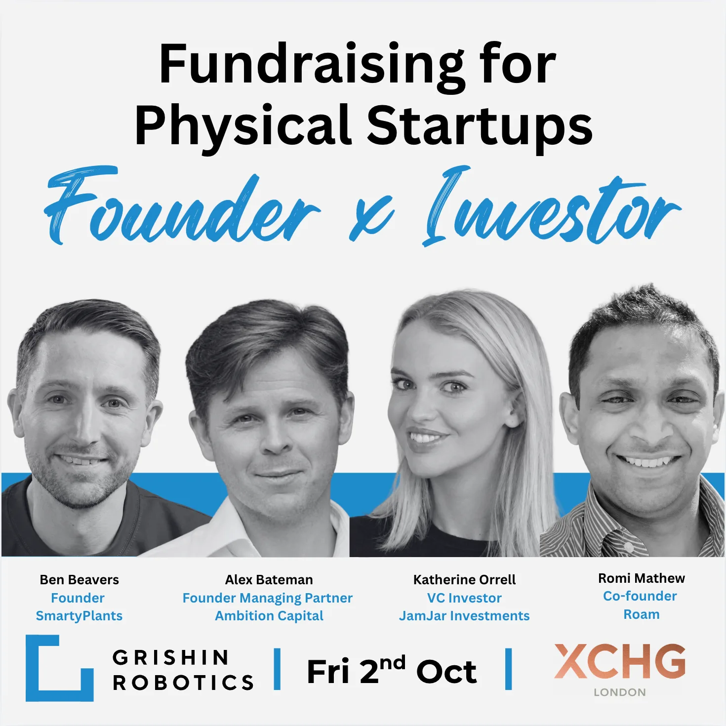 Founder x Investor: Fundraising for Physical Startups at Central London