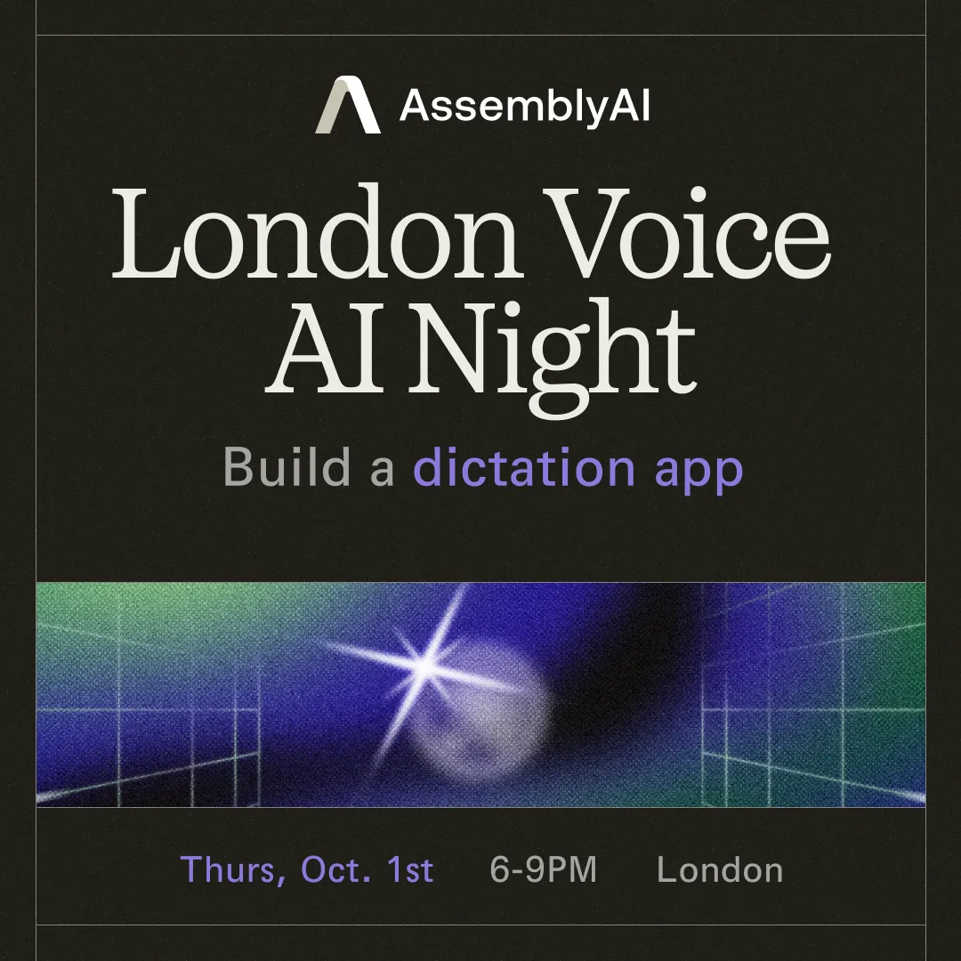 London Voice AI Meetup: Build your own voice app at Central London