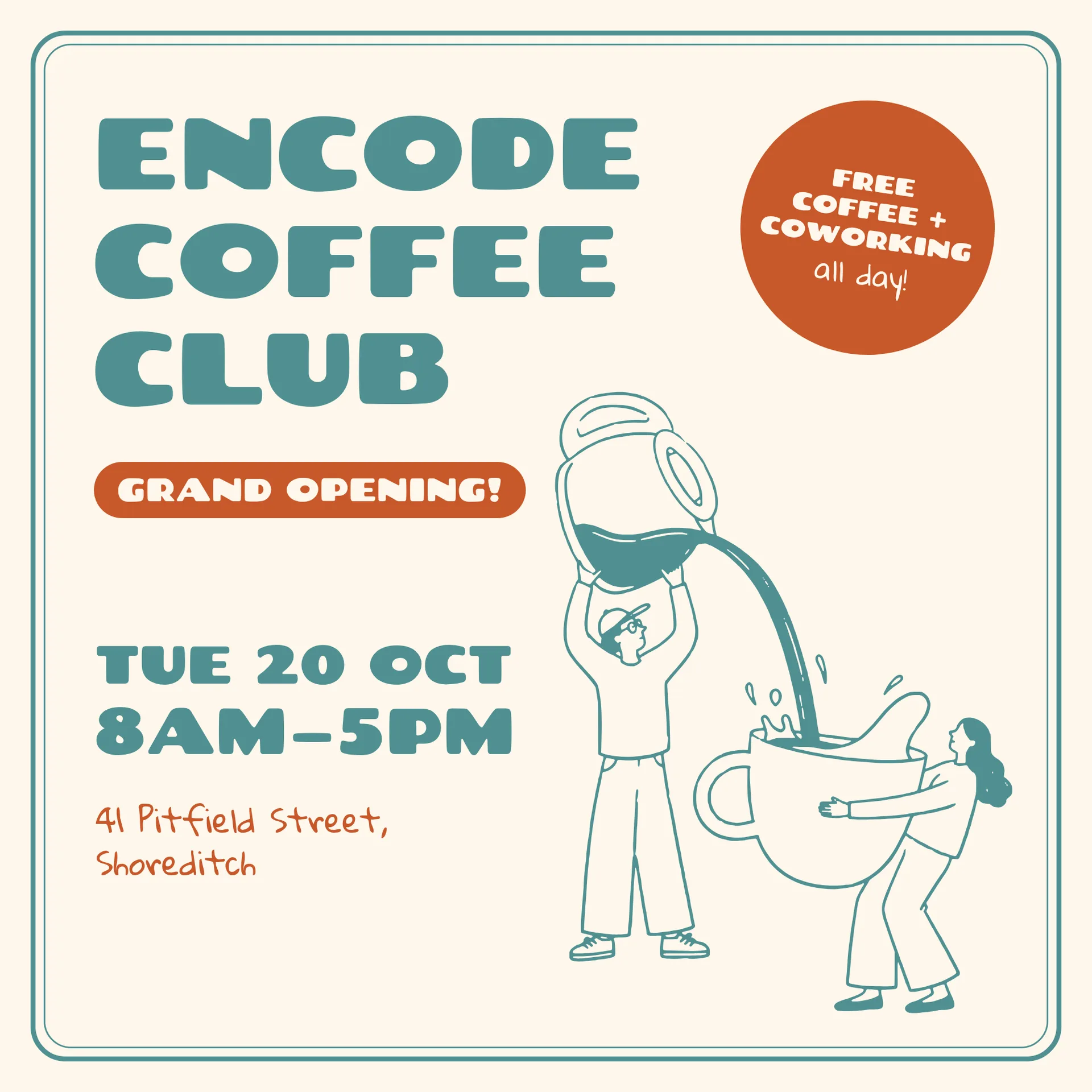 Encode Coffee Club: Grand Opening at Encode Hub