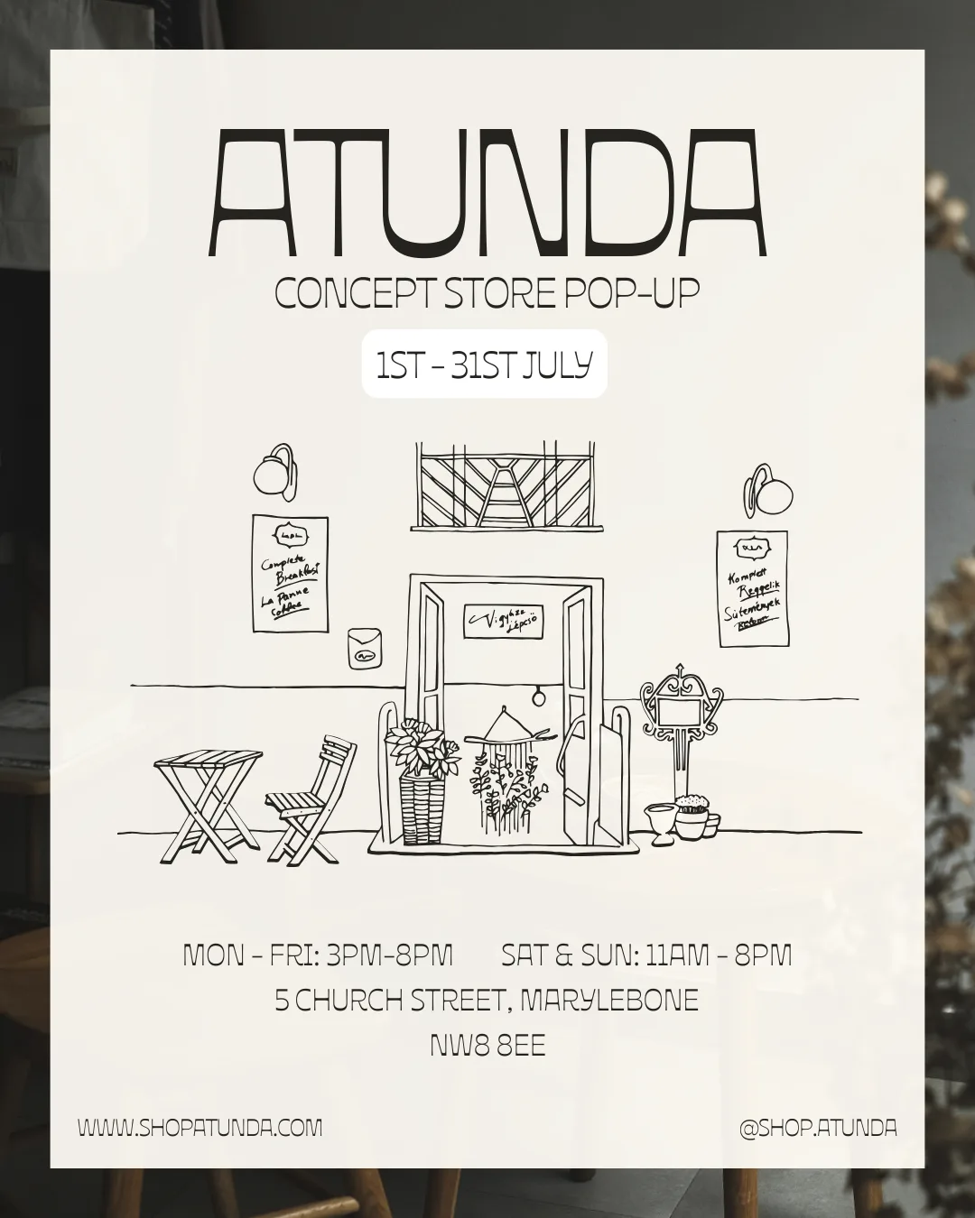 Atunda - July Concept Store Pop-Up