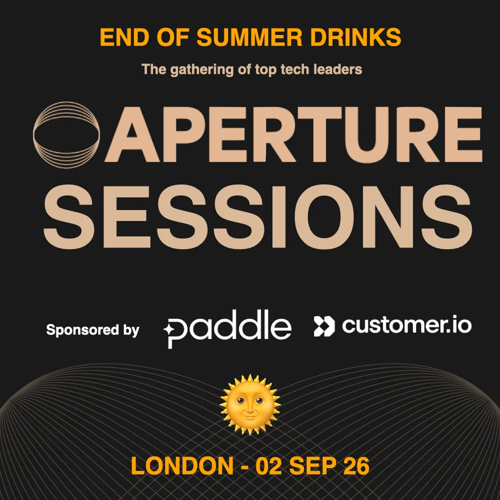 Aperture Sessions London, sponsored by Paddle & Customer.io at Shoreditch