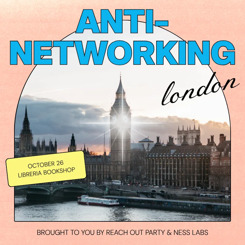 Anti-Networking Event (Monday, October 26)