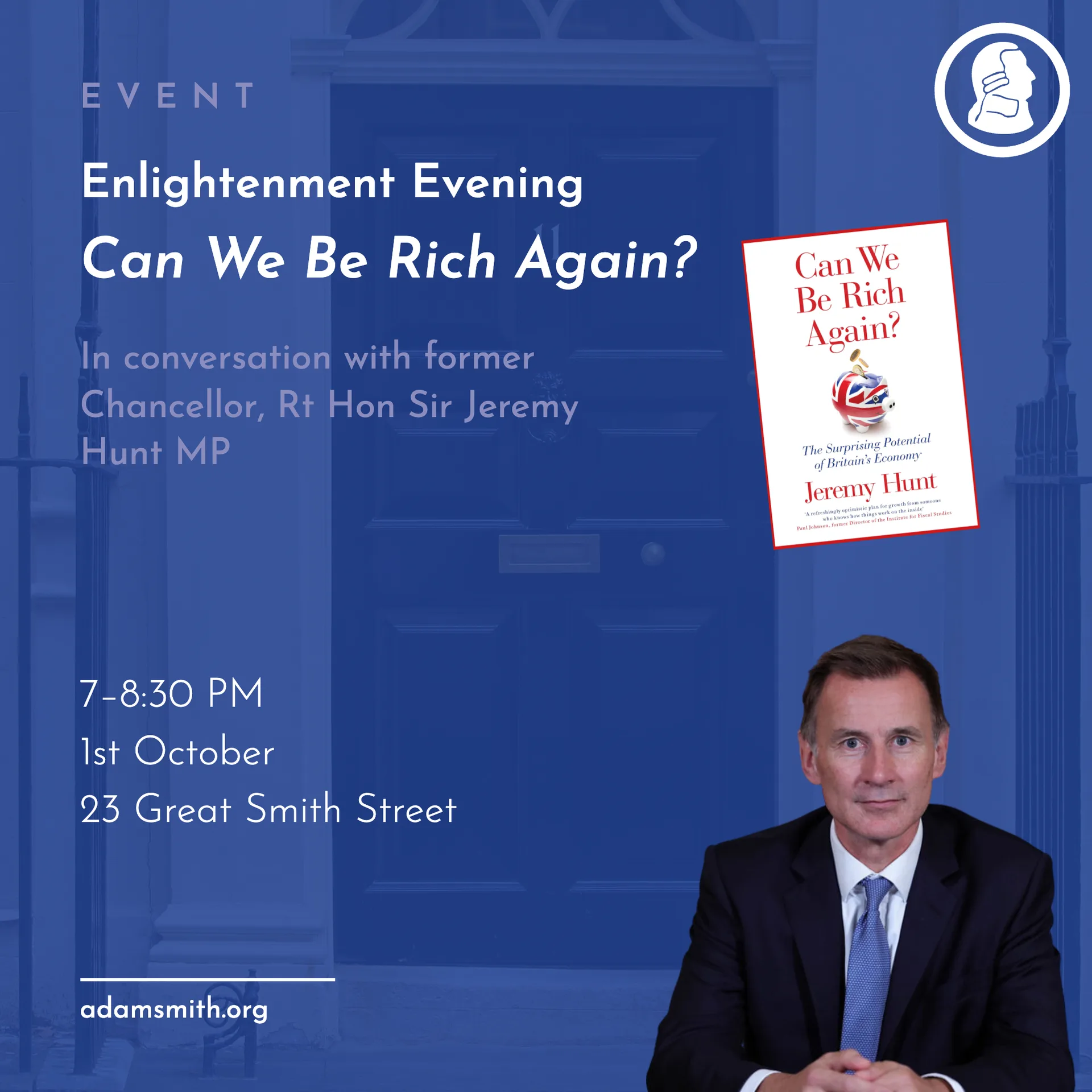 Enlightenment Evening: Can We Be Rich Again? at 23 Great Smith St