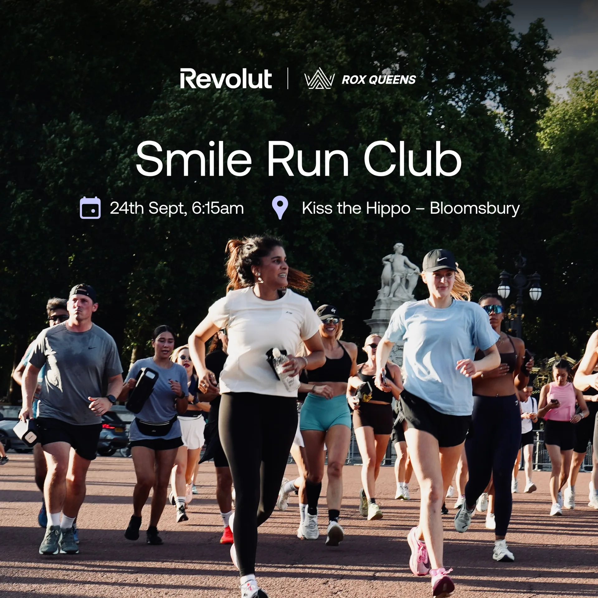 (Revolut x Rox Queens) Smile Run Club at Kiss the Hippo Coffee Bloomsbury