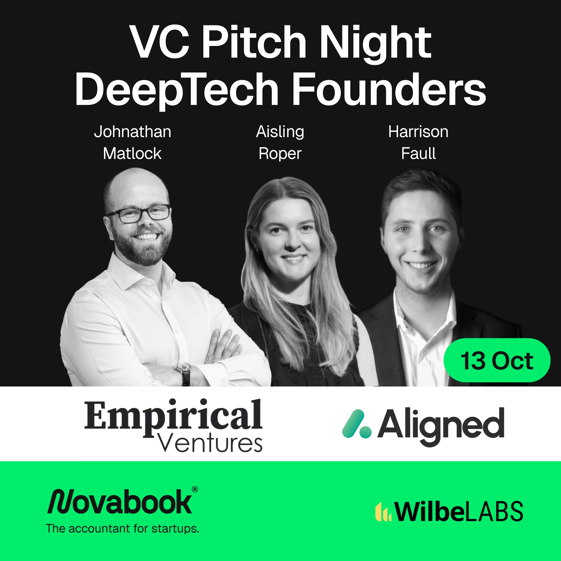 VC Pitch Night | DeepTech Founders with Empirical Ventures and Aligned Syndicate at IDEALondon