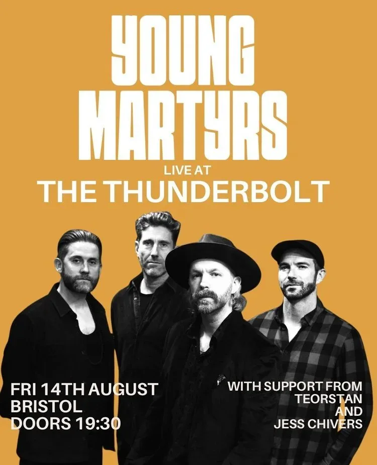 YOUNG MARTYRS + Teorstan + Jess Chivers at The Thunderbolt