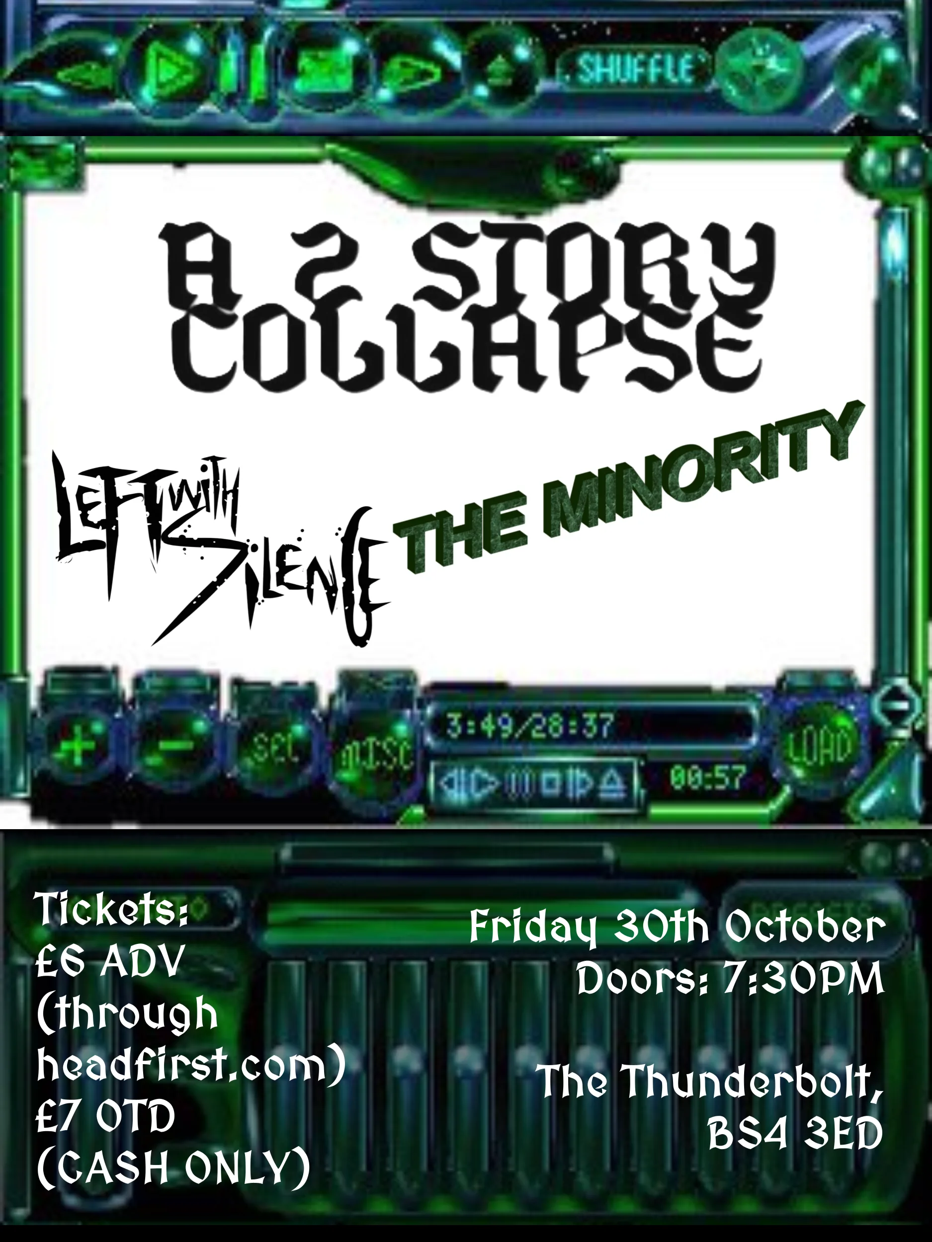 A 2 STORY COLLAPSE + Left With Silence + The Minority
