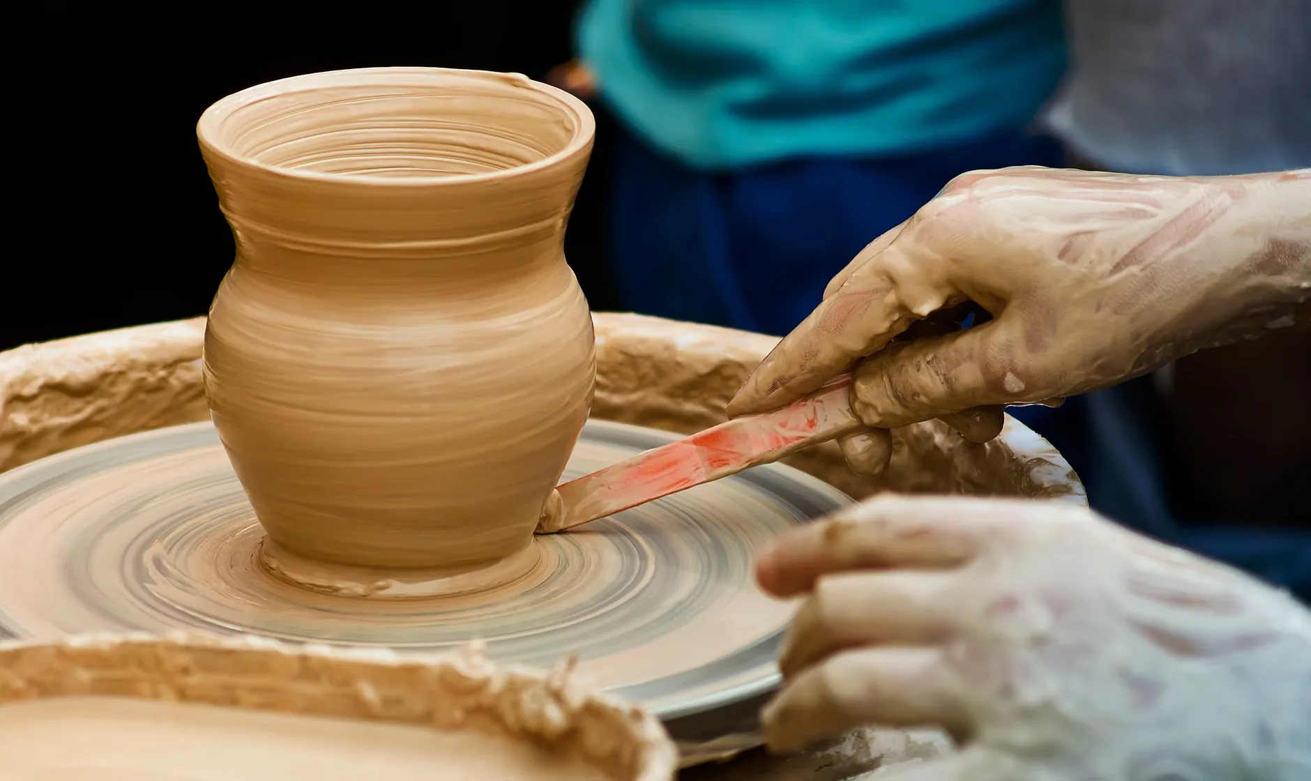 Pottery Throwing at Gartmore House