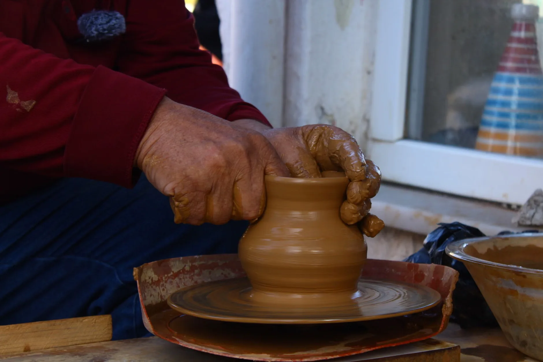 Pottery Throwing at Gartmore House