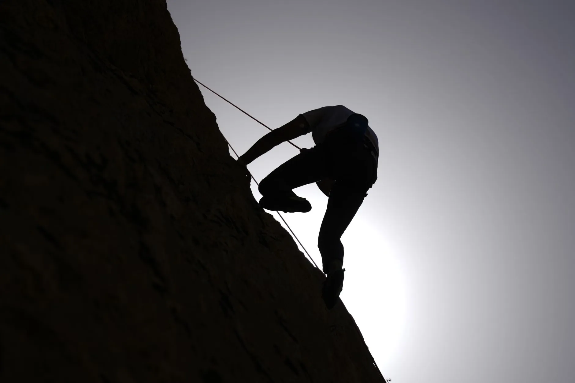 Climbing and abseiling taster day at Brimham Rocks