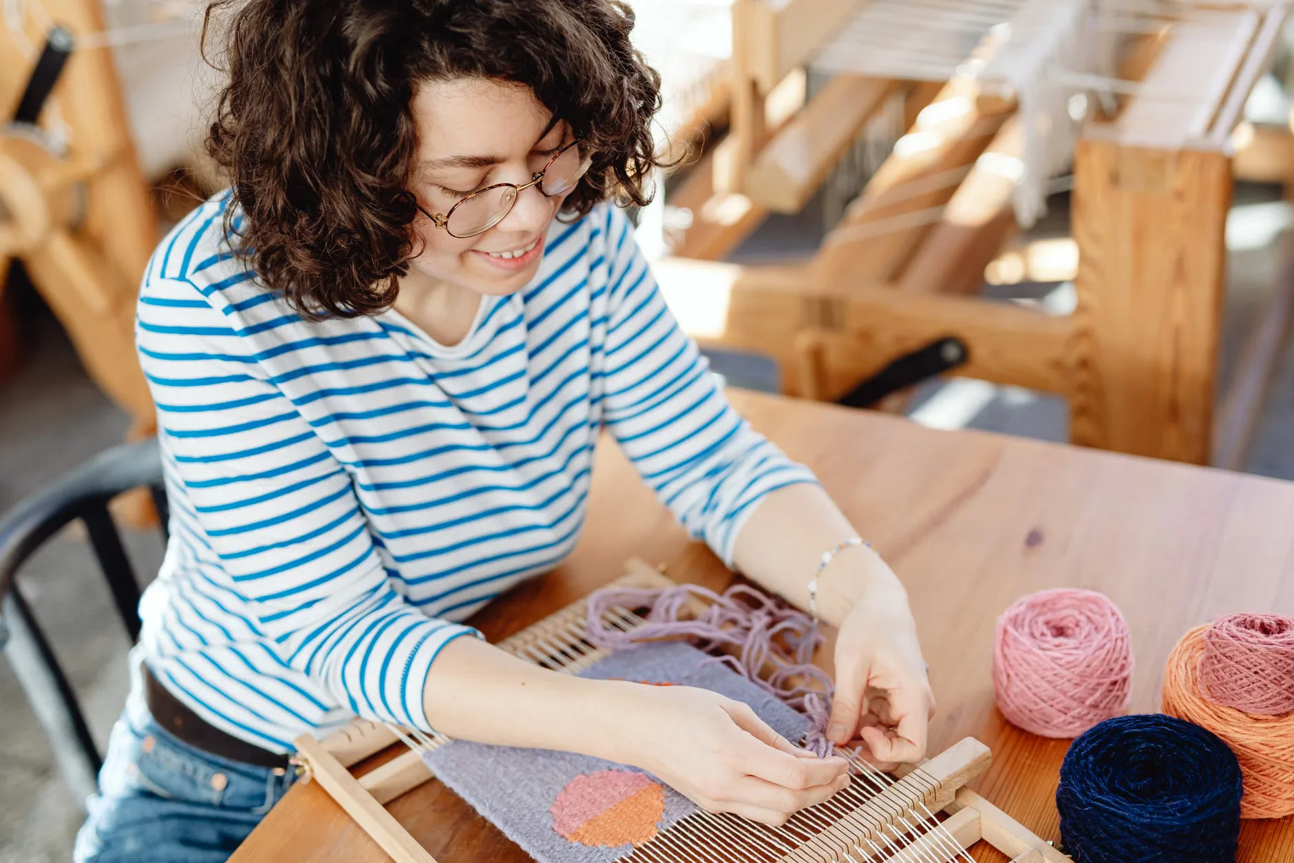 badge making workshop at The Nest