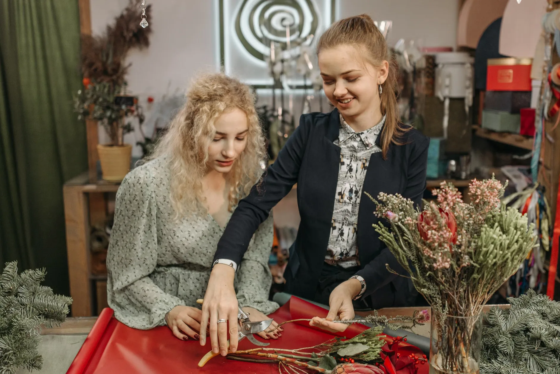Christmas decorations or wreath making at All Saints Parish Hall