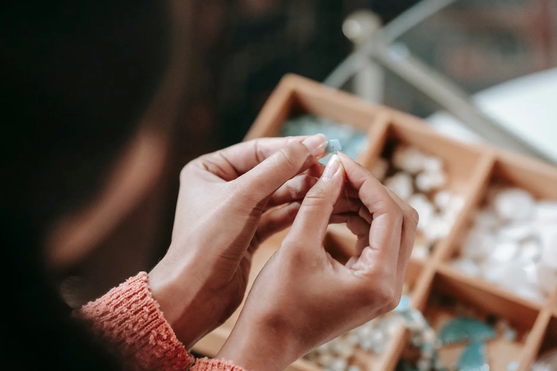 Make a trio of sterling silver textured rings.