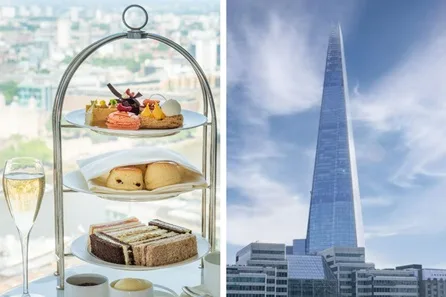 The View from the Shard and Champagne Afternoon Tea for Two at TĪNG Restaurant, Shangri-La The Shard at TĪNG Restaurant, Shangri-La The Shard, London Bridge
