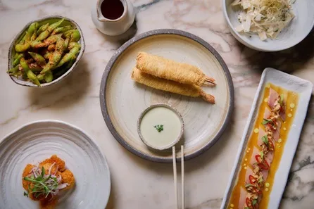 Two Course Lunch or Dinner with Wine for Two at May Fair Kitchen at May Fair Kitchen, Mayfair