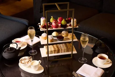 Afternoon Tea for Two at The Library Champagne Bar, Edwardian Manchester at The Library Champagne Bar, Edwardian Manchester