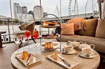 Afternoon Tea with Champagne, Cocktail or Soft Drinks for Two Adults and Two Children at Clipper Lounge EMB at Clipper Lounge EMB