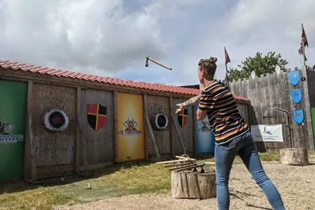 Axe Throwing Experience for Two at Wall Eden Farm at Wall Eden Farm, Highbridge