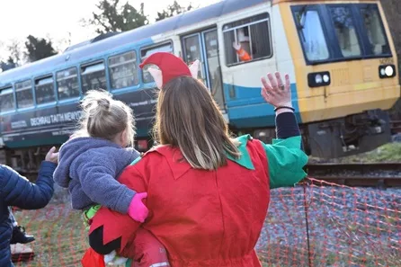 Christmas Heritage Railway Trip on the Llanelli & Mynydd Mawr Railway for Two Adults and Two Children