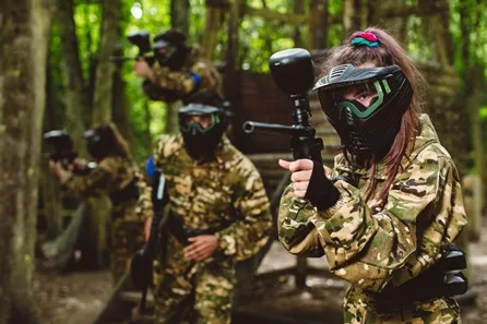 Forest Paintballing Day for Four with 200 Paintballs at Caterham