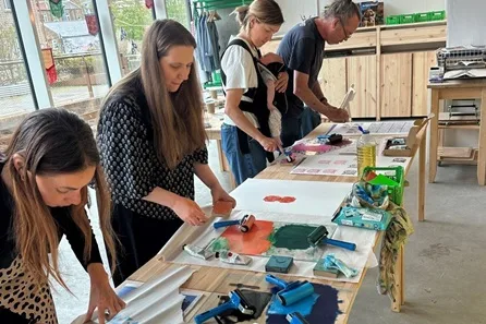 Lino Block Print Workshop with Fizz for Two