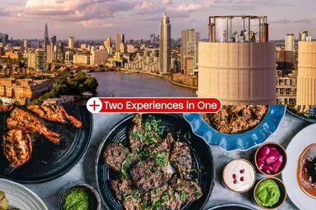 Battersea Power Station’s Chimney Lift Experience and Three Course Meal with Prosecco at Cinnamon Kitchen for Two at Cinnamon Kitchen for Two, Battersea